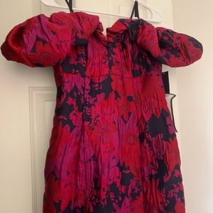 Off the shoulder Ruffle Gown Size 4 Aidan Mattox